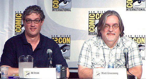 Matt Groening y Al Jean en la Comic-Con 2011