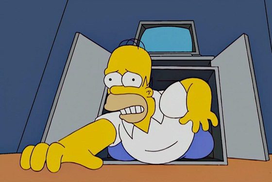 Homer intenta votar a Obama
