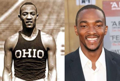 Jesse Owens y Anthony Mackie