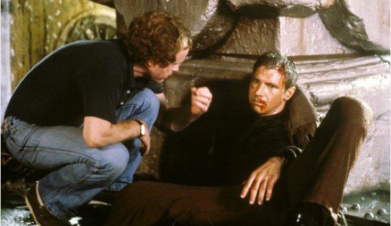 Harrison Ford y Ridley Scott en Blade Runner