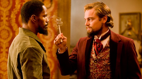 Jamie Foxx y Leonardo DiCaprio en Django Desencadenado