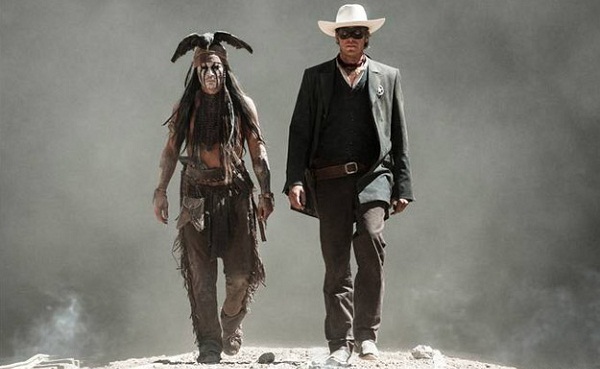 Johnny Depp y Armie Hammer en El Llanero Solitario