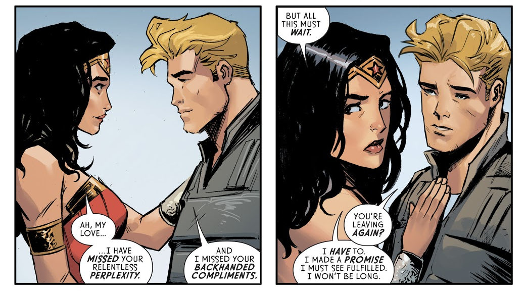 Wonder Woman y Steve Trevor