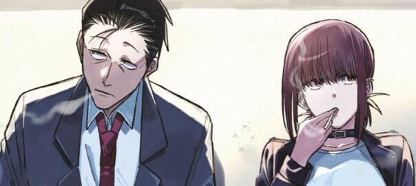 Fumando juntos detrás del súper