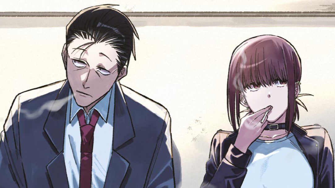 Fumando juntos detrás del súper