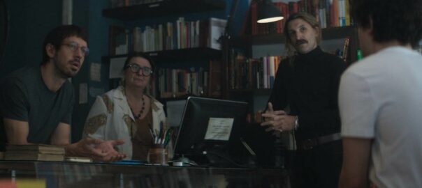 Marcel Borràs, Adelfa Calvo, Julián Villagrán y Lorenzo Ferro